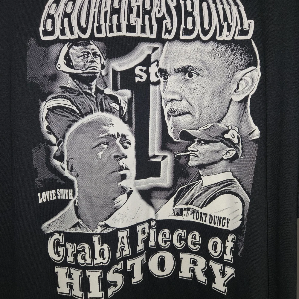 Vintage 2007 Brother’s Bowl Lovie Smith Tony Dungy Tee 2XL Super Bowl XLI